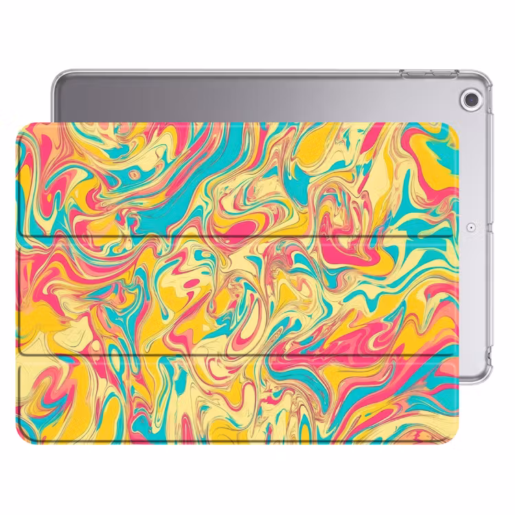 iPad hoes - Geel - Roze - Blauw - Retro — 1