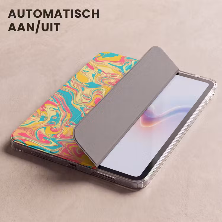 iPad hoes - Geel - Roze - Blauw - Retro — 4