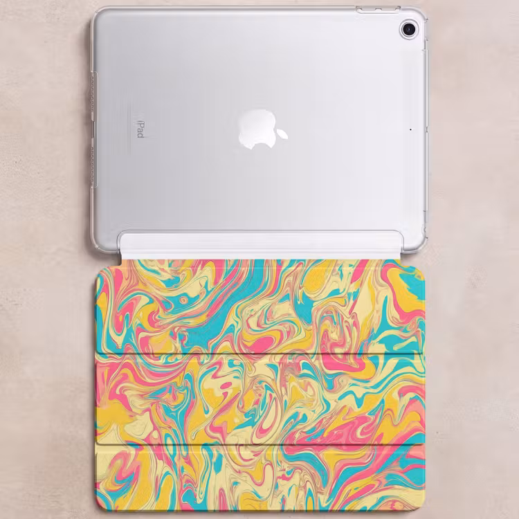 iPad hoes - Geel - Roze - Blauw - Retro — 6