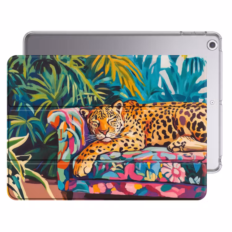 iPad hoes - Luipaard - Kleurrijk - Tropisch — 1