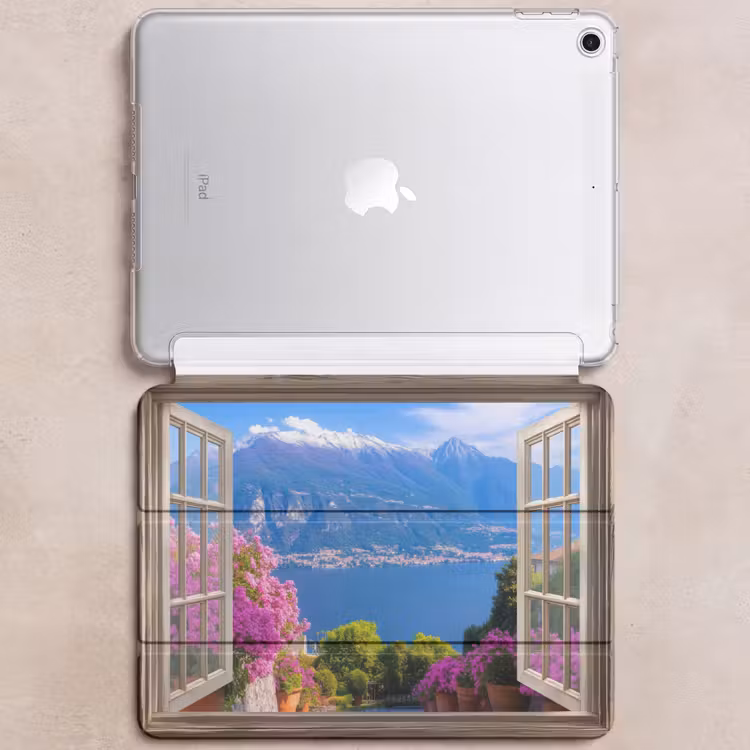 iPad hoes - Doorkijk - Berg - Landschap - Uitzicht - Meer — 6