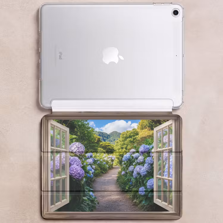 iPad hoes - Doorkijk - Hortensia - Pad - Natuur — 6