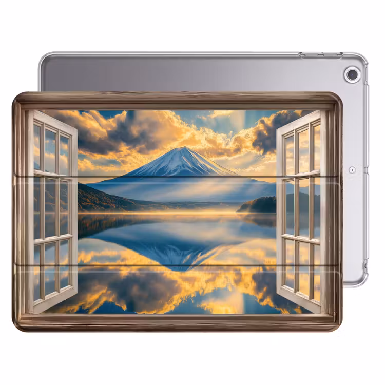 iPad hoes - Doorkijk - Landschap - Bergen - Uitzicht - Raam — 1