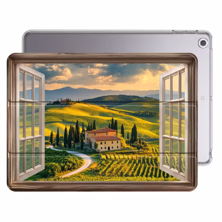 iPad hoes - Doorkijk - Toscane - Uitzicht - Landschap - Zomer — 1