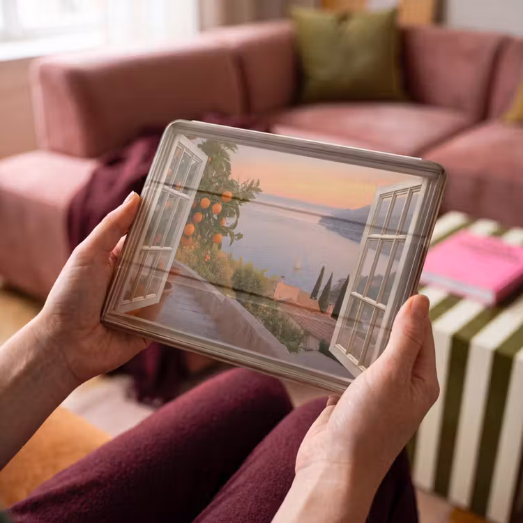 iPad hoes - Doorkijk - Uitzicht - Meer - Landschap — 3