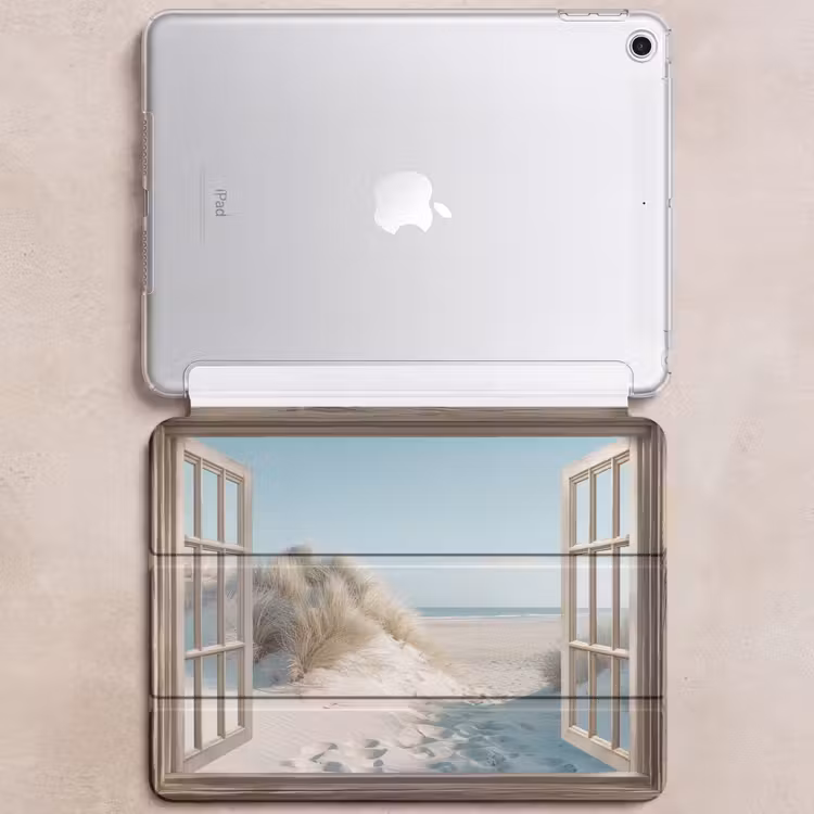 iPad hoes - Doorkijk - Helmgras - Duinen - Zee - Landschap — 6