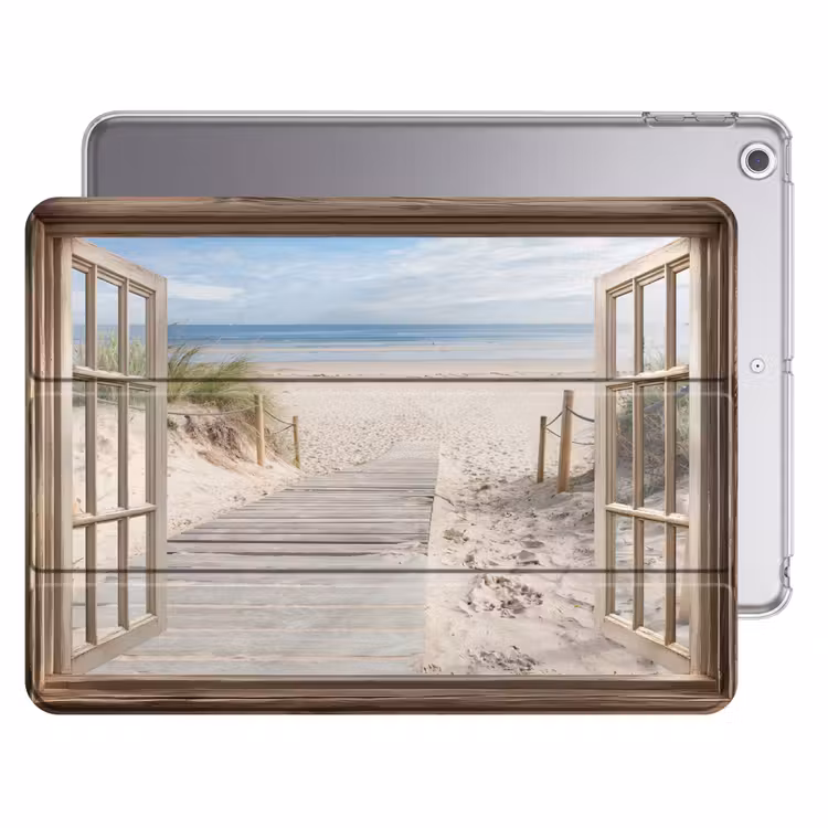 iPad hoes - Doorkijk - Strand - Duinen - Pad - Landschap — 1