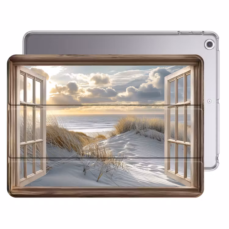 iPad hoes - Doorkijk - Strand - Duinen - Zee - Natuur — 1