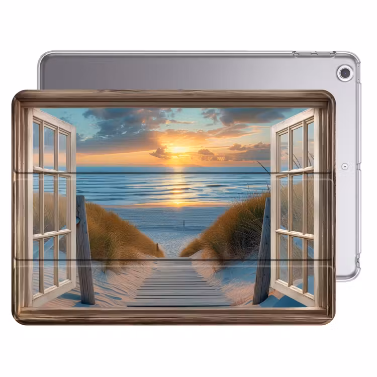 iPad hoes - Doorkijk - Strand - Pad - Zonsondergang — 1