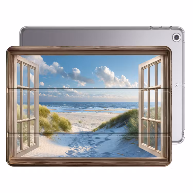 iPad hoes - Doorkijk - Strand - Raam - Duinen - Zee — 1