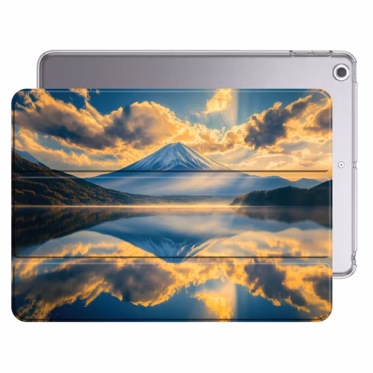 iPad hoes - Berg - Rivier - Zonsondergang — 1