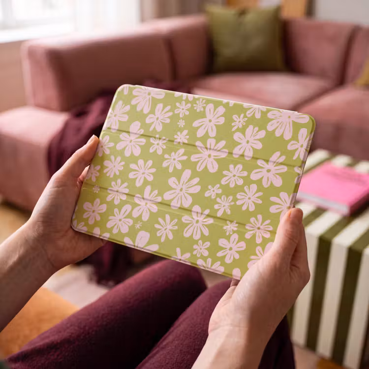 iPad hoes - Bloemen - Roze - Getekend - Patroon — 3
