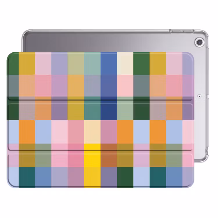 iPad hoes - Blokken - Vierkant - Patroon - Gekleurd — 1