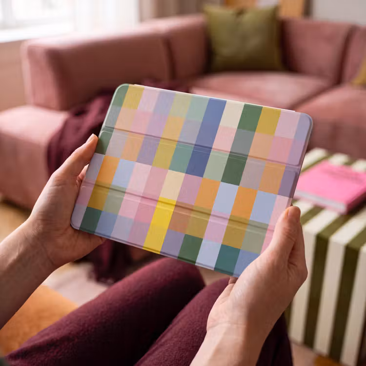 iPad hoes - Blokken - Vierkant - Patroon - Gekleurd — 3