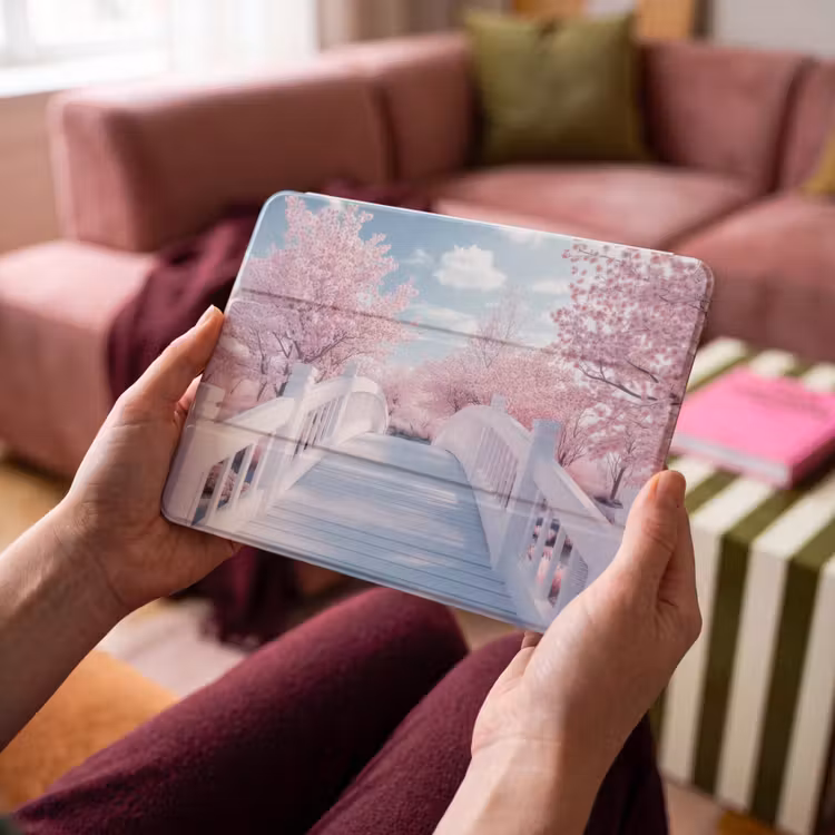 iPad hoes - Brug - Kersenbomen - Wit — 3