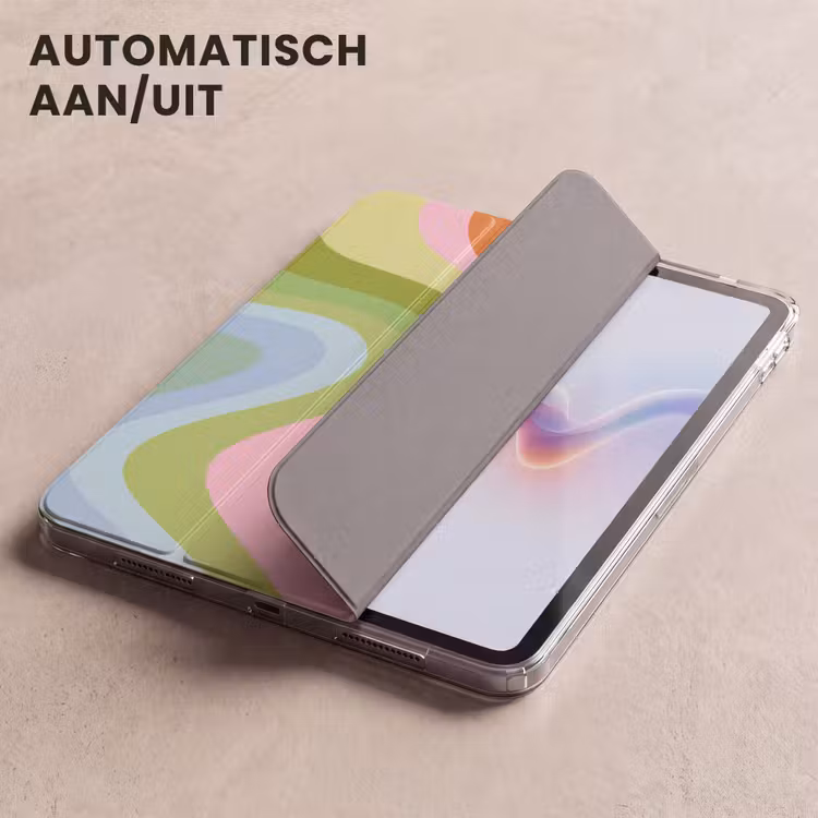 iPad hoes - Lijnen - Pasteltinten - Golvend — 4