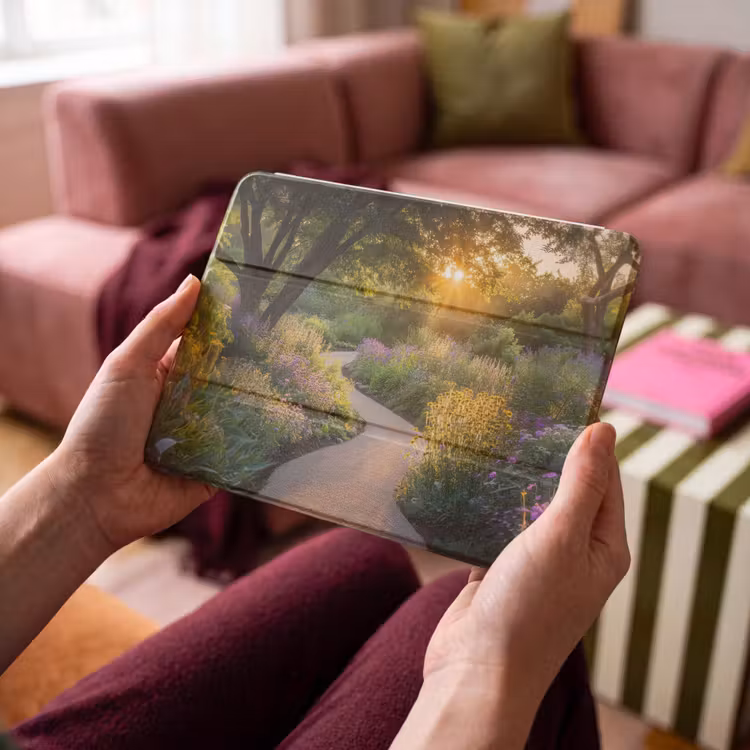 iPad hoes - Pad - Bloemen - Park — 3