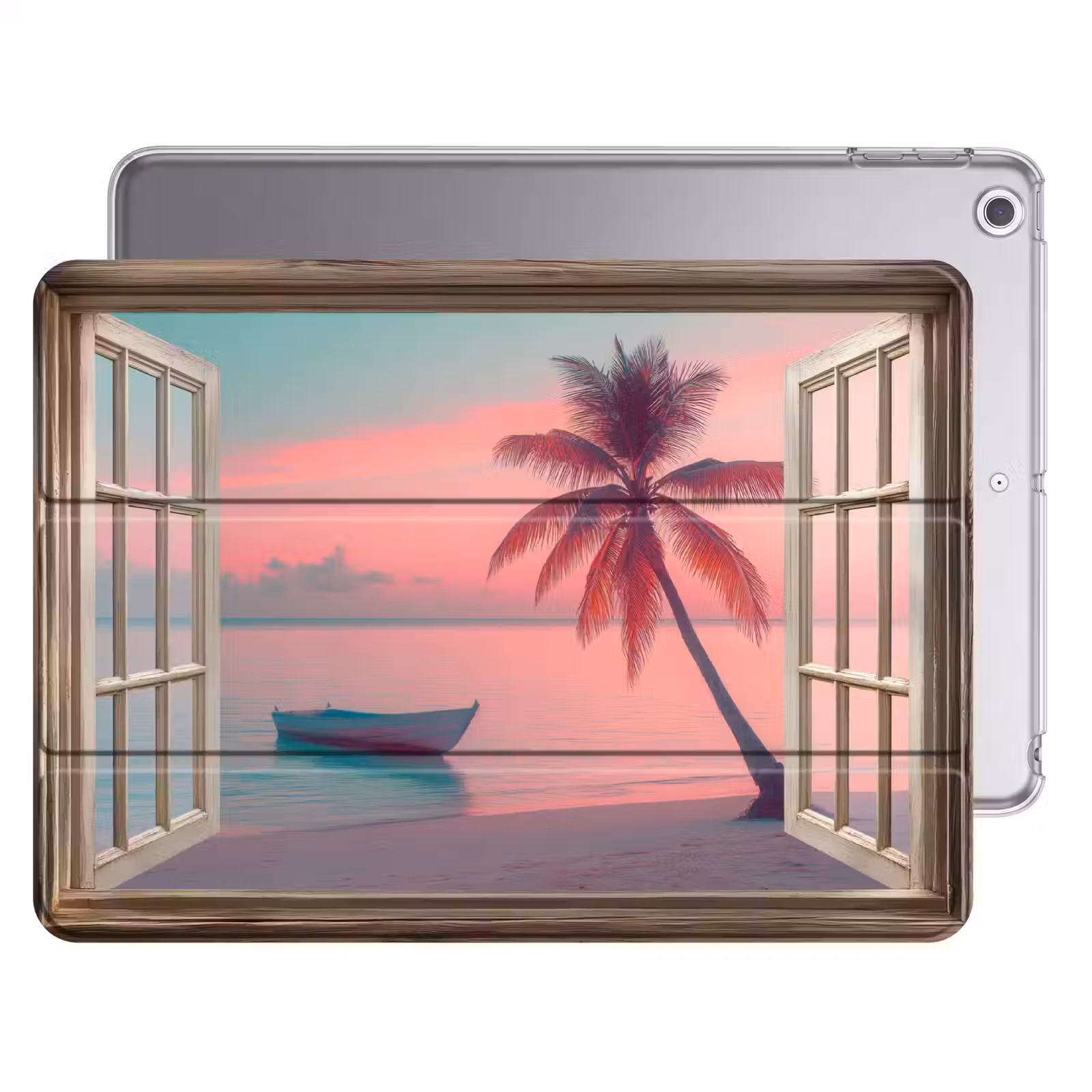 iPad hoes - Doorkijk - Strand - Palmboom - Tropisch — 1