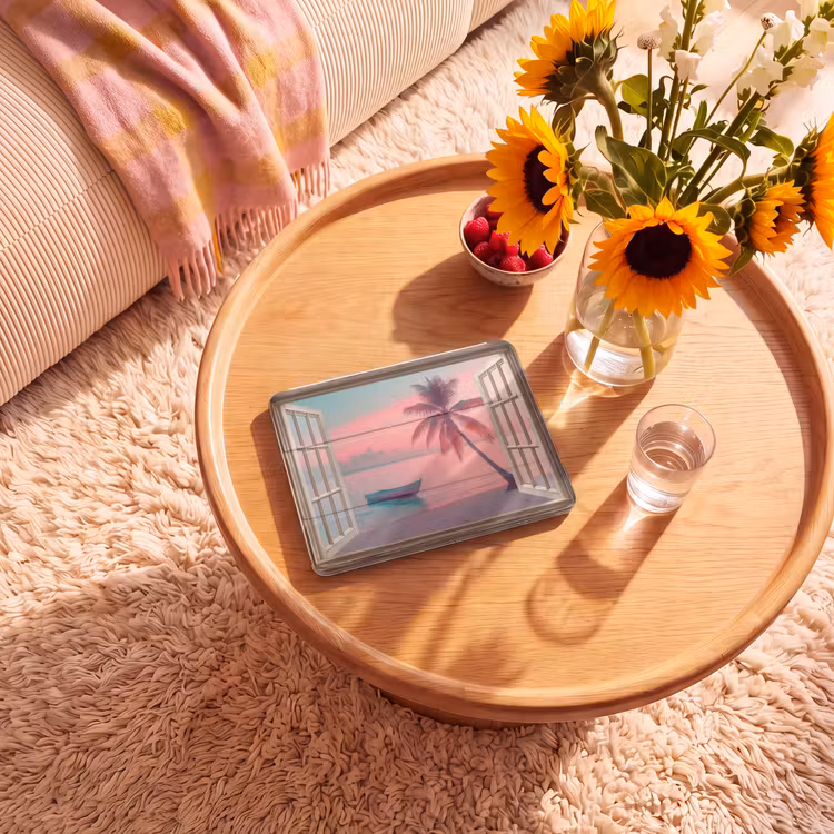 iPad hoes - Doorkijk - Strand - Palmboom - Tropisch — 2