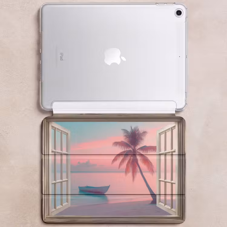 iPad hoes - Doorkijk - Strand - Palmboom - Tropisch — 6