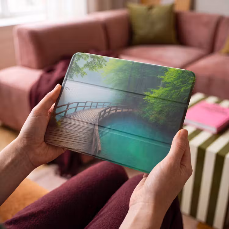 iPad hoes - Brug - Water - Rivier - Bos — 3