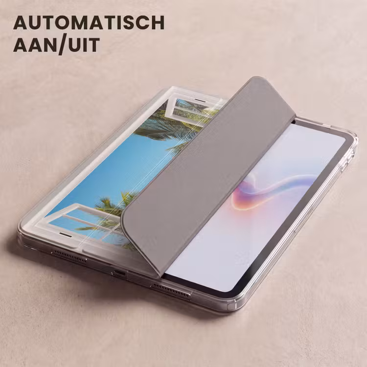iPad hoes - Doorkijk - Strand - Palmboom - Boot - Tropisch - Zee - Blauw — 4