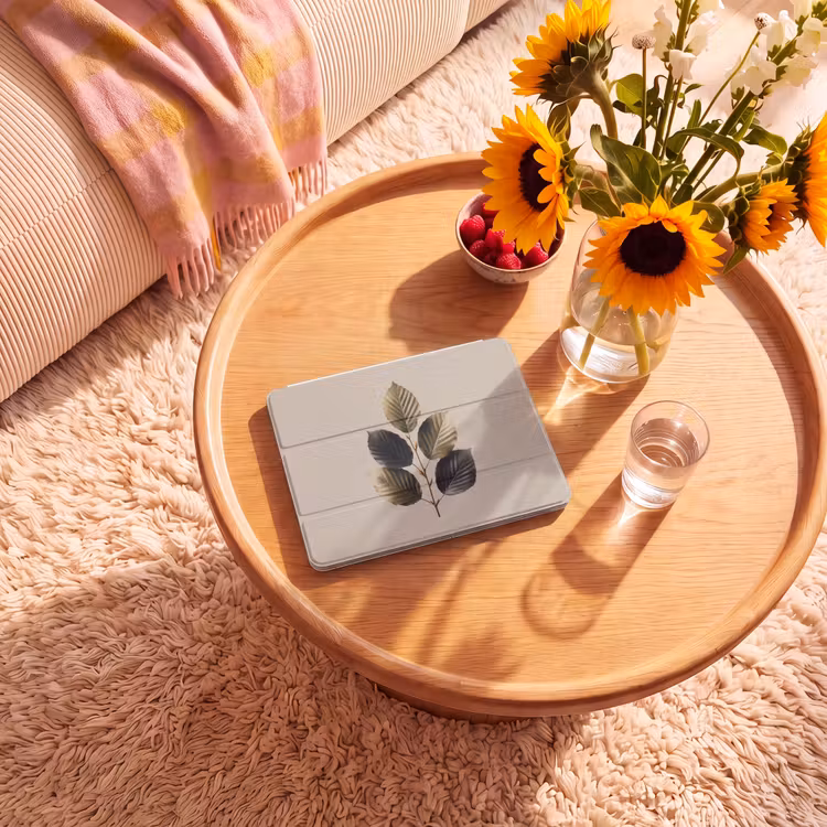 iPad hoes - Beukenbladeren - Bruin - Groen - neutraal — 2