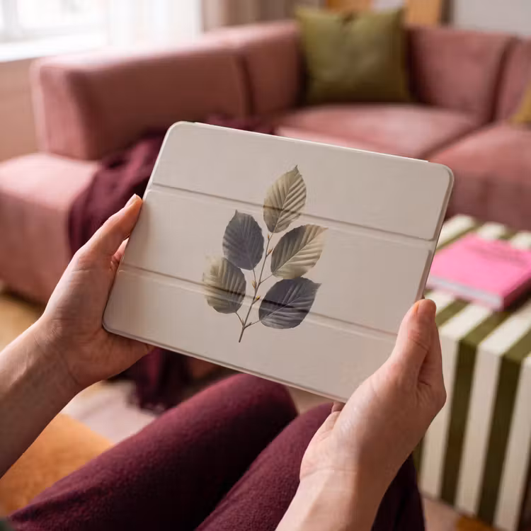 iPad hoes - Beukenbladeren - Bruin - Groen - neutraal — 3
