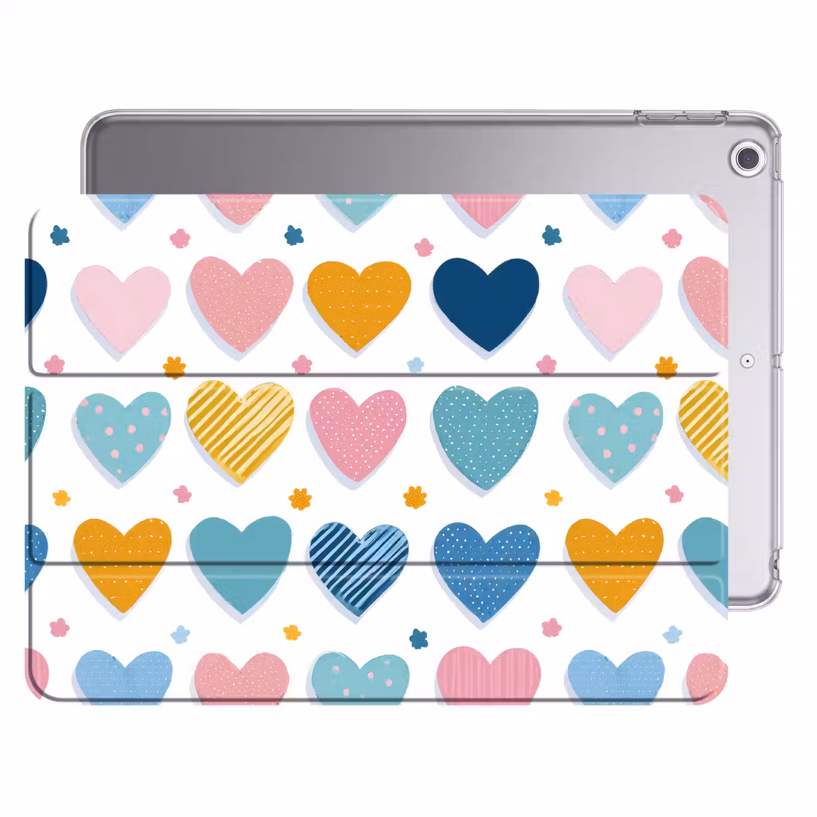 iPad hoes - Hartjes - Pastel - Patroon — 1