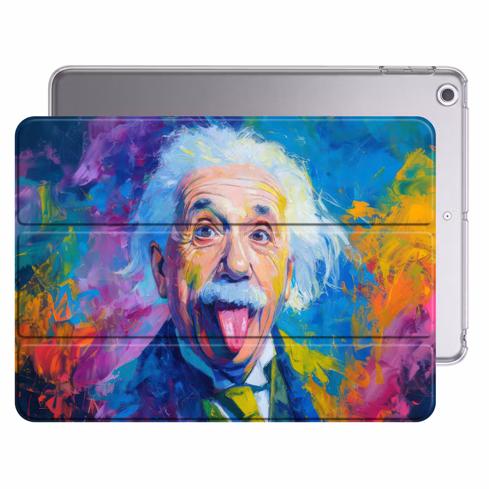 iPad hoes - Oude man - Expressief - Kleurrijk — 1