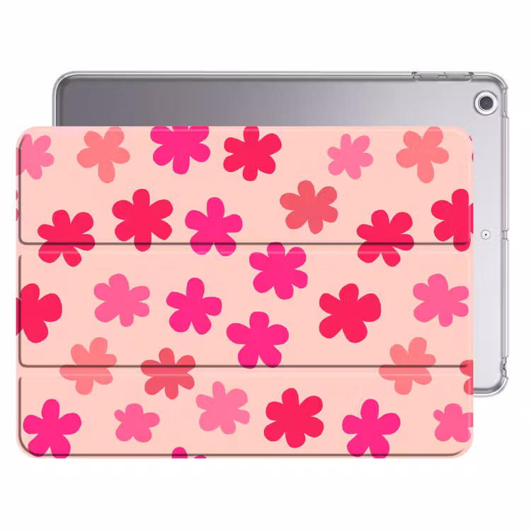 iPad hoes - Bloemen - Patroon - Roze — 1
