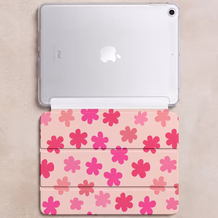 iPad hoes - Bloemen - Patroon - Roze — 6