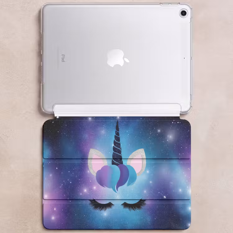 iPad hoes - Eenhoorn - Sterren - Blauw — 6