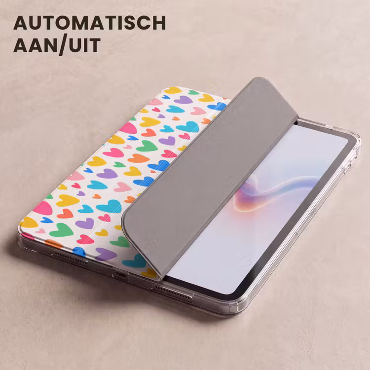 iPad hoes - Hartjes - Kleurrijk - Patroon - Levendig — 4