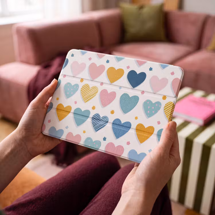 iPad hoes - Hartjes - Pastel - Patroon — 3