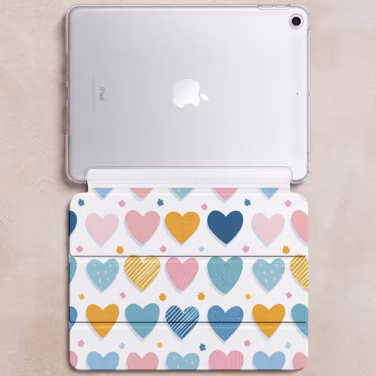 iPad hoes - Hartjes - Pastel - Patroon — 6