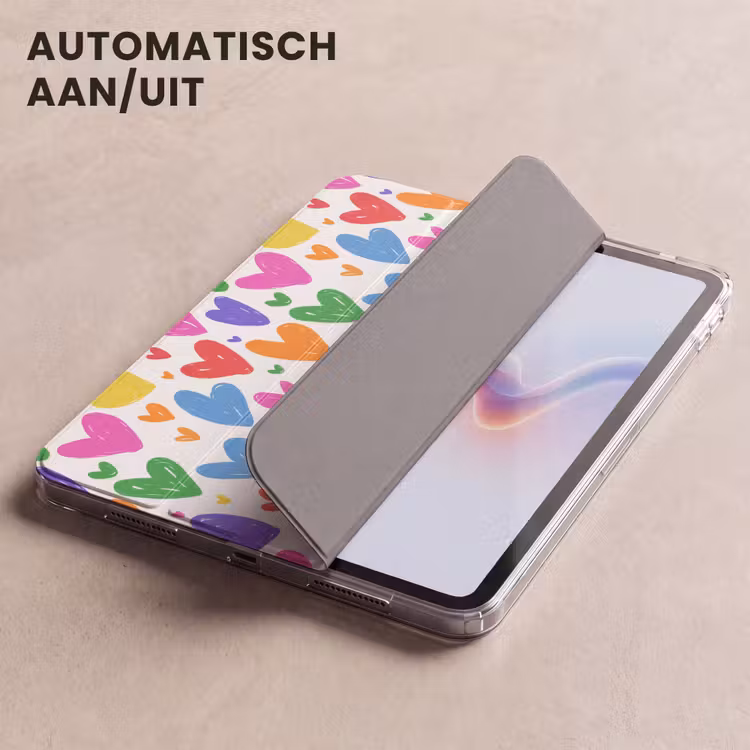 iPad hoes - Hartjes - Patroon - Kleurrijk — 4