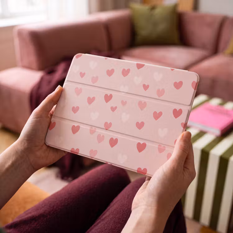 iPad hoes - Hartjes - Patroon - Roze — 3