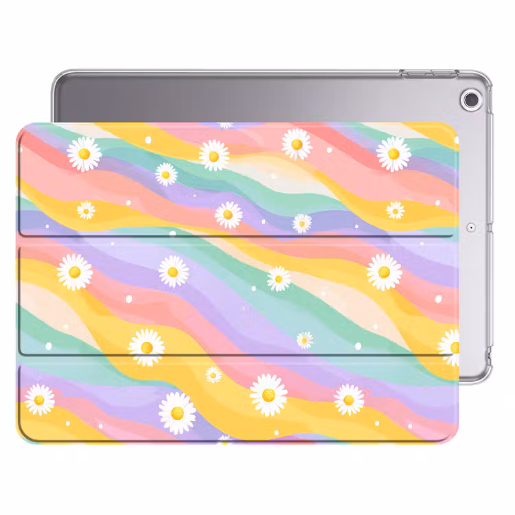 iPad hoes - Madeliefjes - Kleurrijk - Pastel — 1