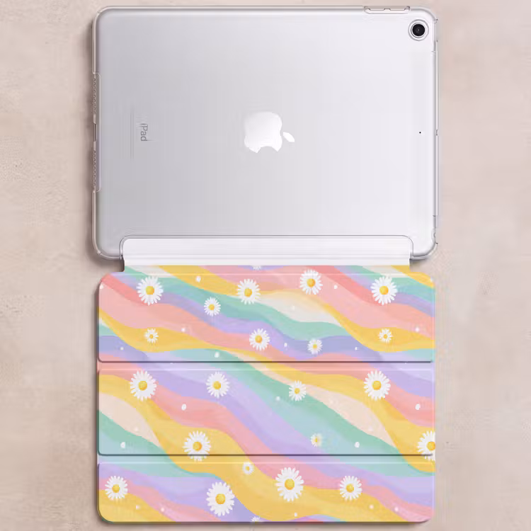 iPad hoes - Madeliefjes - Kleurrijk - Pastel — 6