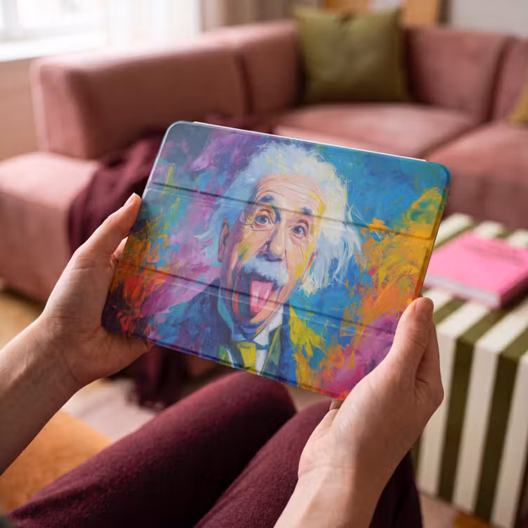 iPad hoes - Oude man - Expressief - Kleurrijk — 3