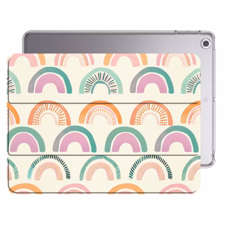 iPad hoes - Regenboog - Pastel - Patroon — 1