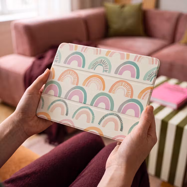 iPad hoes - Regenboog - Pastel - Patroon — 3