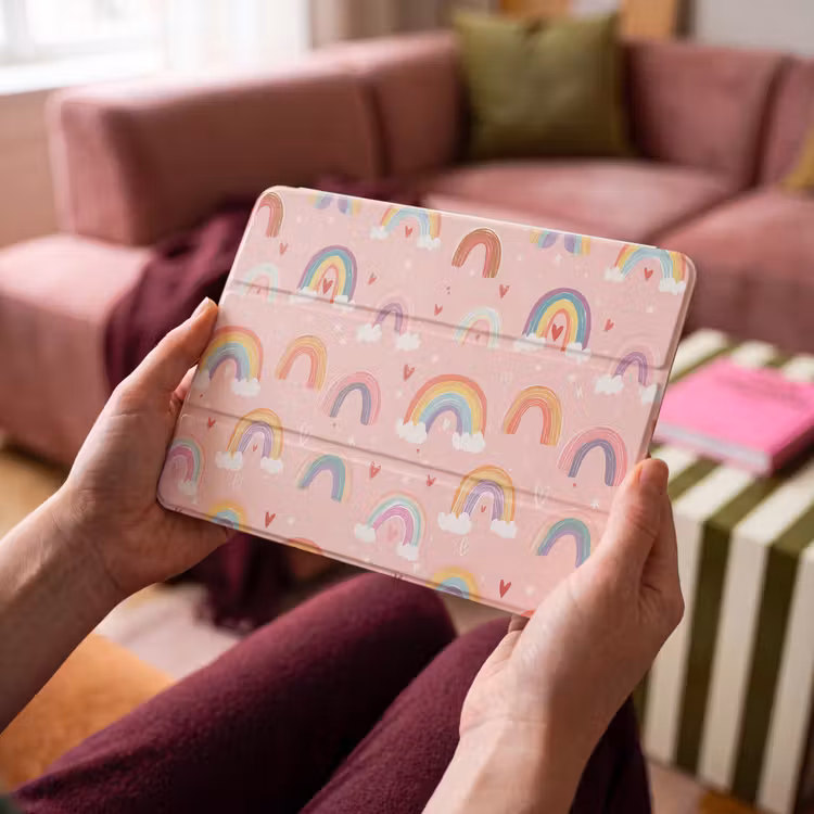 iPad hoes - Regenboog - Patroon - Pastel — 3