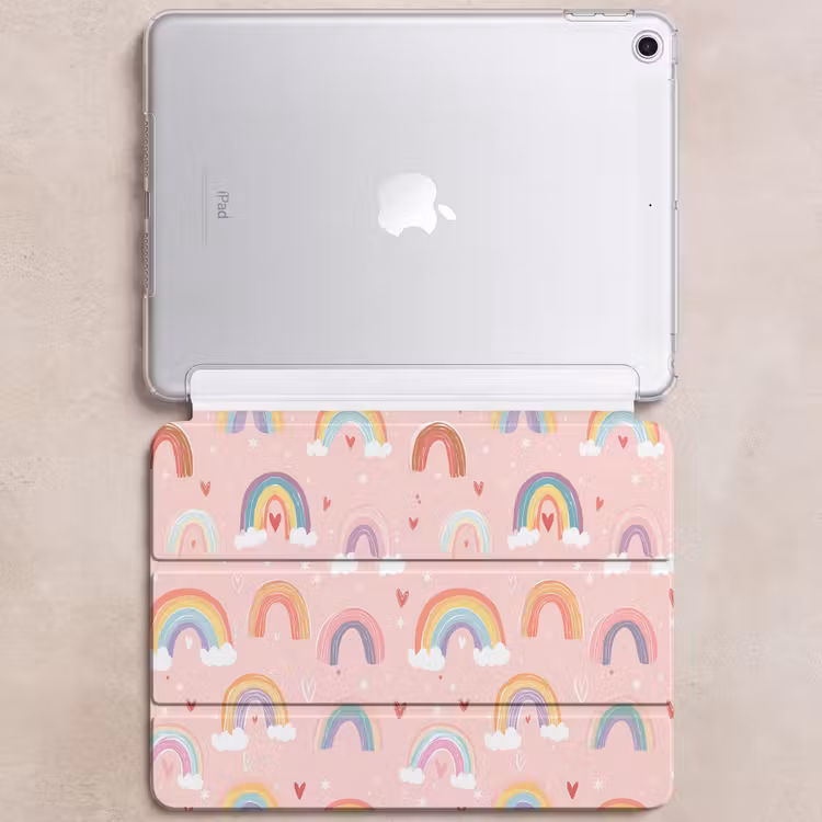 iPad hoes - Regenboog - Patroon - Pastel — 6