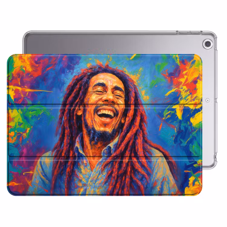 iPad hoes - Regenboogkleuren - Man - schilderij — 1