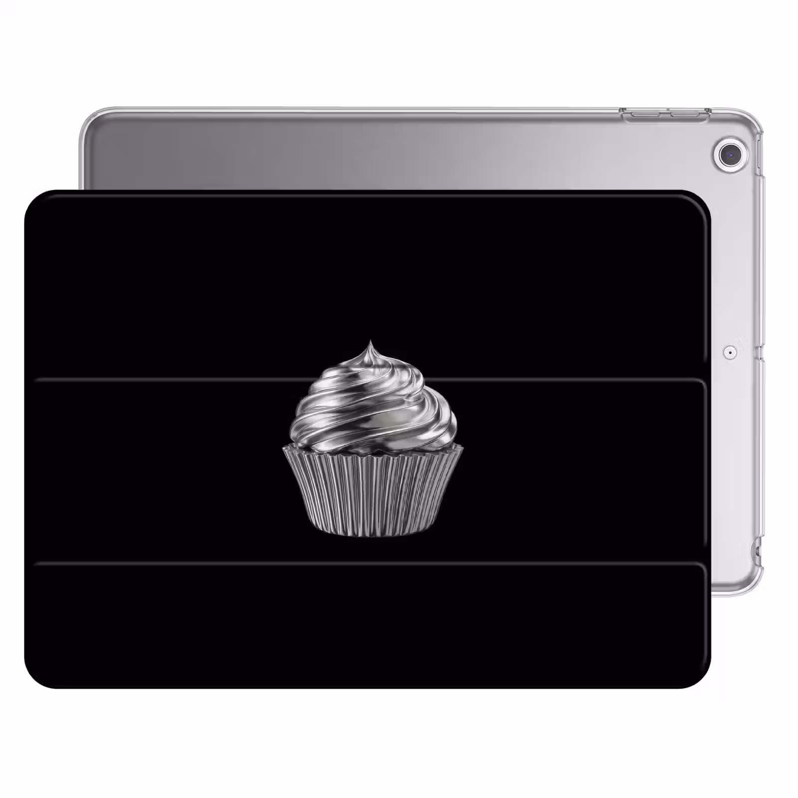 iPad hoes - Cupcake - Luxueus - Zilver — 1