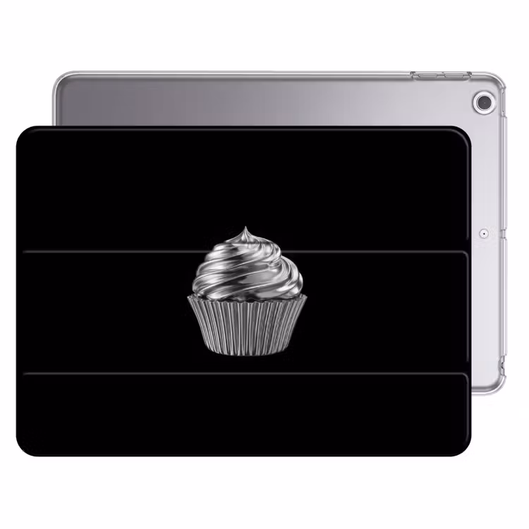 iPad hoes - Cupcake - Luxueus - Zilver — 1