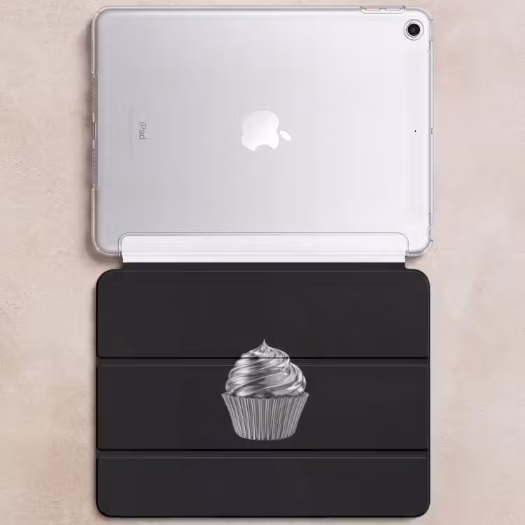 iPad hoes - Cupcake - Luxueus - Zilver — 6