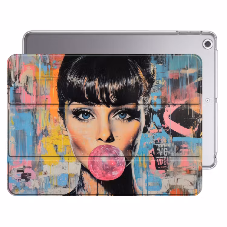 iPad hoes - Kauwgom - Vrouw - Penseelstreken - Modern — 1